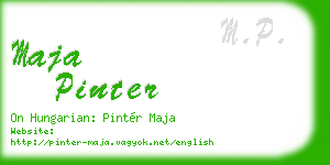 maja pinter business card