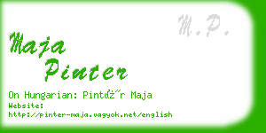 maja pinter business card